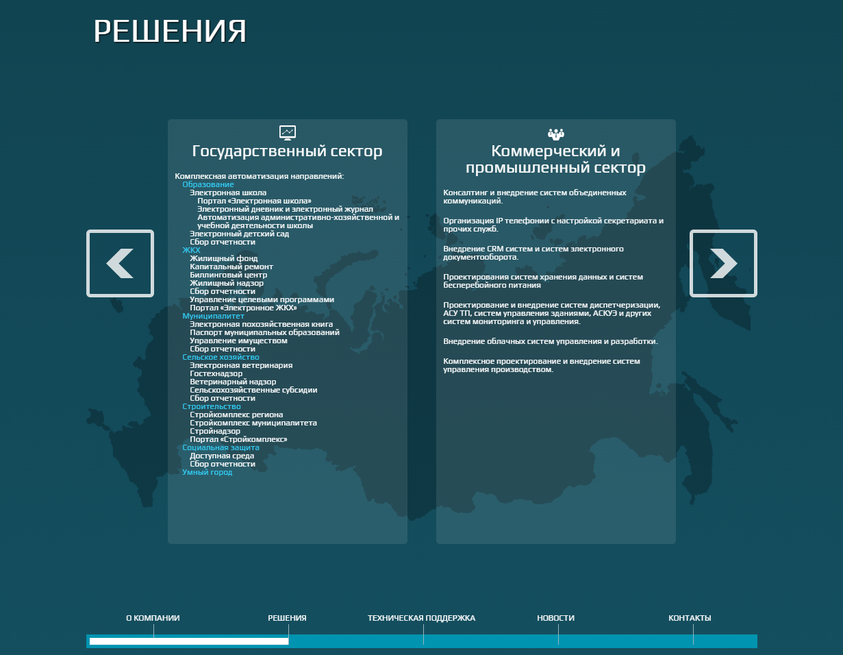 сайт системного интегратора "элрос"